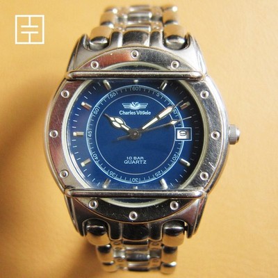 CHARLES VOGELE CV-7525 Men s All S.S Quartz Watch