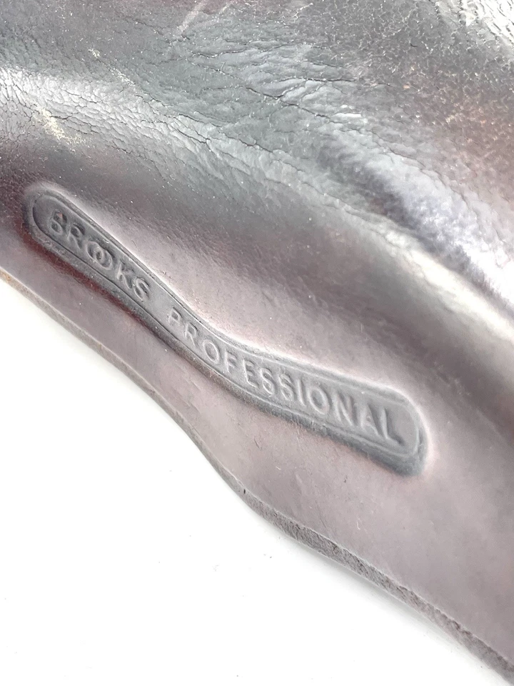 Sillín Brooks Profesional de Cuero Pre-Ablandado Hecho a Mano en Inglaterra Foto 3 de 4