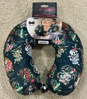 ED HARDY TATOO PRINT TRAVEL NECK PILLOW   Memory Foam   Adjustable Neck  NEW — photo 1