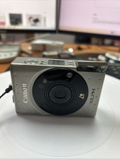Silver Canon ELPH Point And Shoot Zoom Camera Lens 24 mm - 48 mm - Not Working