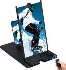 14" Screen Magnifier with Bluetooth Remote 3D HD Phone Amplifier Projector Scree