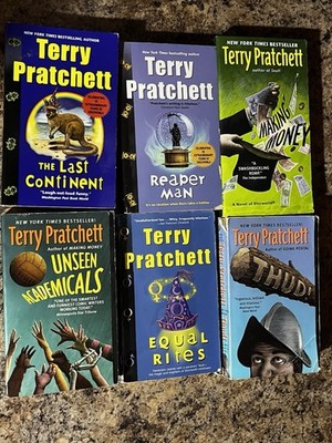 Terry Pratchett 6 Book Lot Discworld Thud Equal Rites Academicals Paperback
