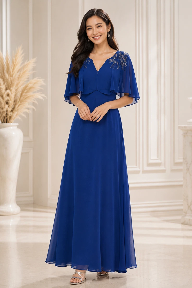 long royal blue dress Beautiful Royal Blue Long Mermaid High-neck Sequined Formal Prom Dress