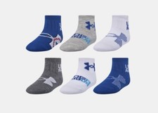 Under Armour Quarter Length Grippy Socks Boys 6-12 Months, 2K-4K NEW 5122324-400