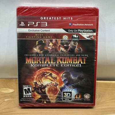 Mortal Kombat -- Komplete Edition (Sony PlayStation 3, 2012) New Factory Sealed