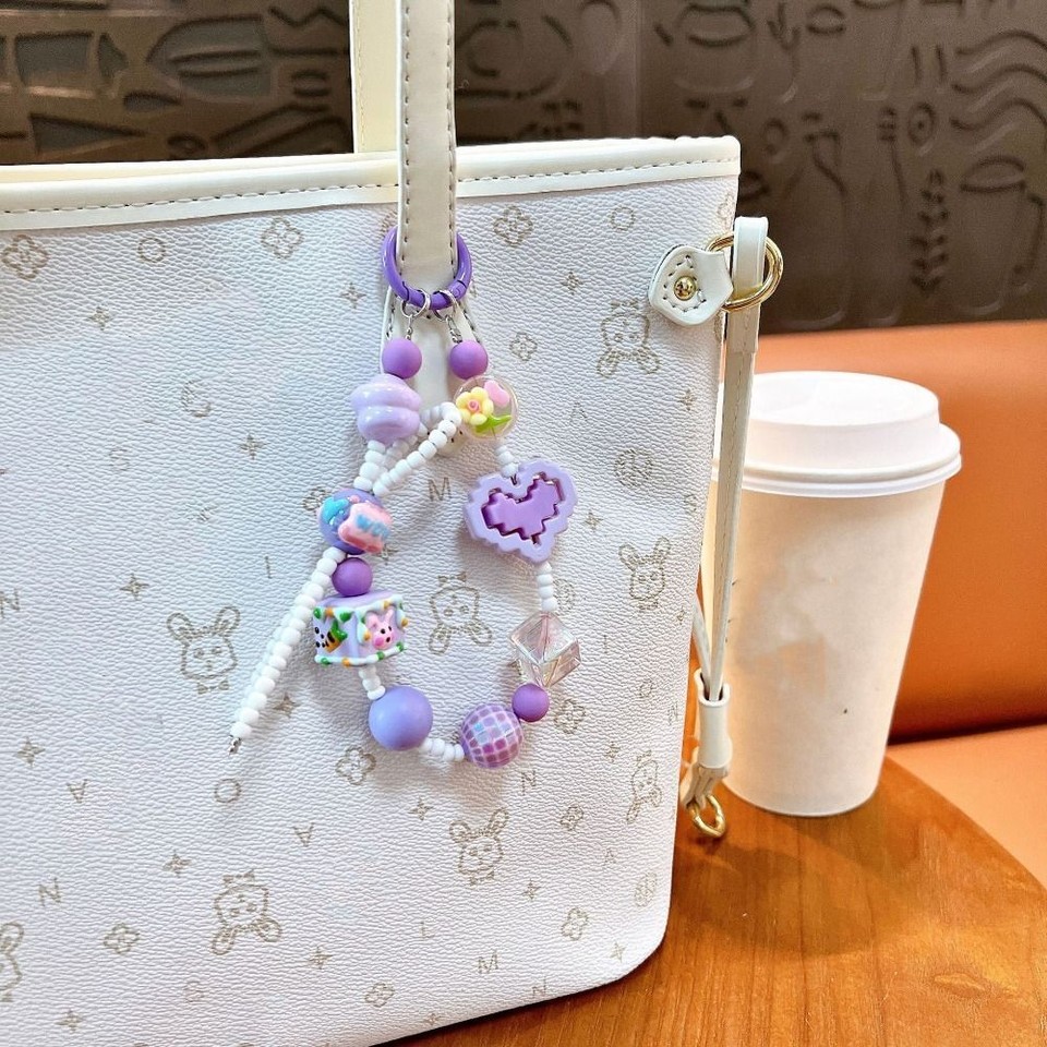 Bead Bead Doll Key Chain Doll Hanging Ornament New Car Keyring eBay