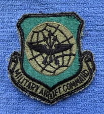 VTG Military Airlift Command Air Force USAF US Military Subdued Patch
