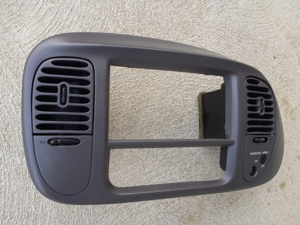 ✅ 1997 1998 1999 2000 2001 2002 FORD F150 EXPEDITION BISEL TABLERO INSERCIÓN MOLDURA GRIS Foto 3 de 4