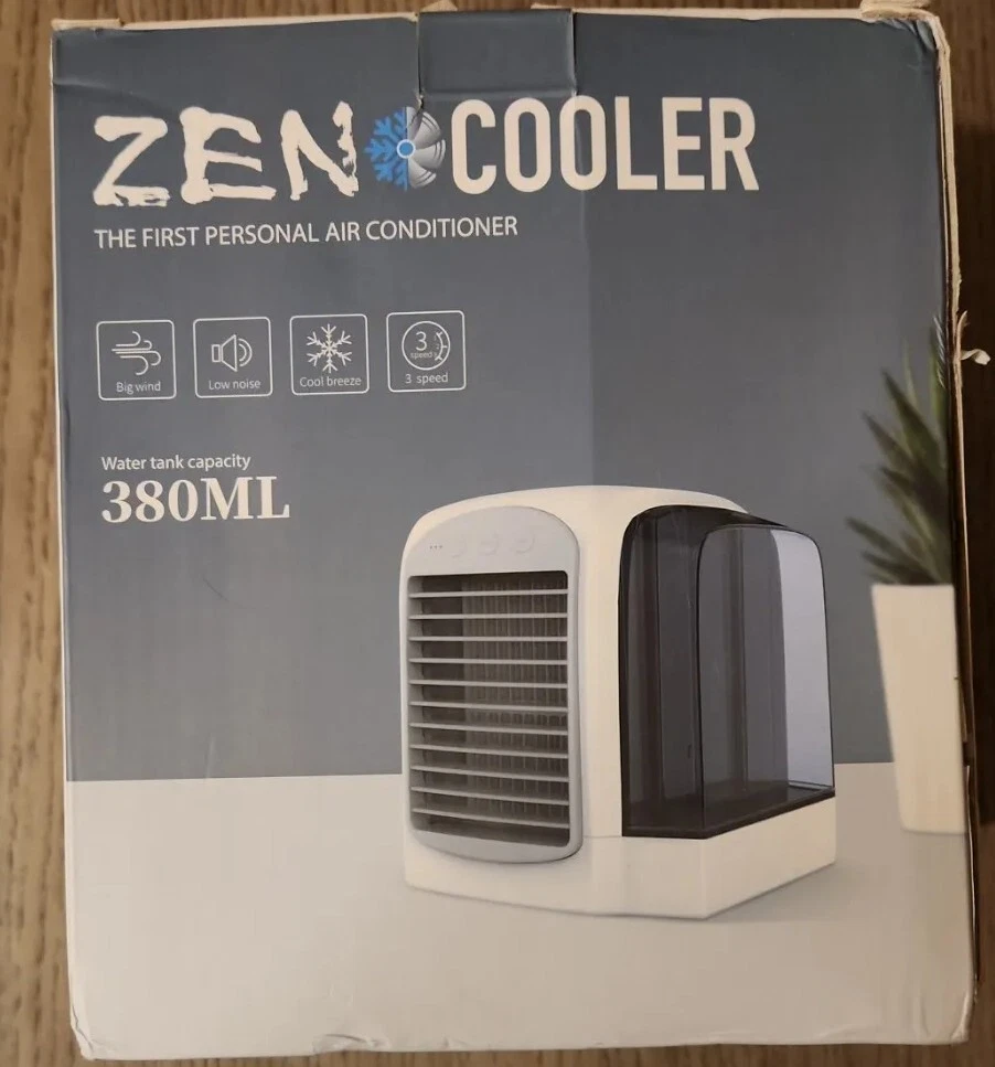 Zen Cooler 380ML Personal Portable Air Conditioner Cooler New Read Desc