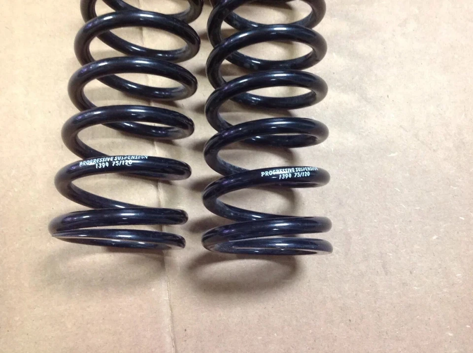 Progressive Suspension Rear Springs, 75/120, Black, Sport Bikes, Honda, Ducati Foto 2 de 2