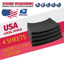 20mm Thick Car Sound Deadener Noise Insulation Deadening Foam Mat Pad 30x21cm