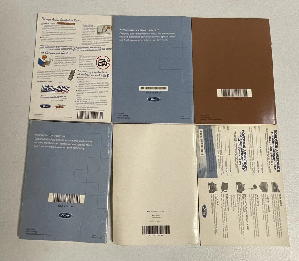 Ford F Super Duty 2008 juego manual del propietario 08 guía F250 F350 con estuche diésel Foto 3 de 4