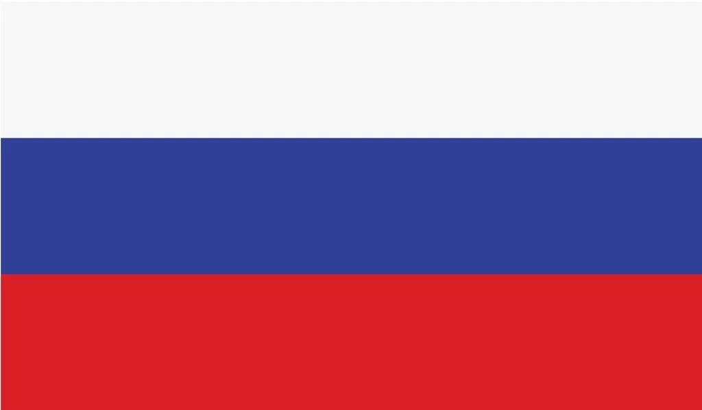 Russia Flag Decal Sticker 5-inches by 3-inches Premium