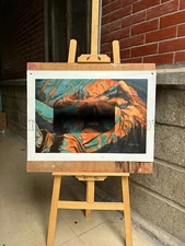 Original oil painting art Abstract male 100%hand-painted on canvas 16x24in #4749