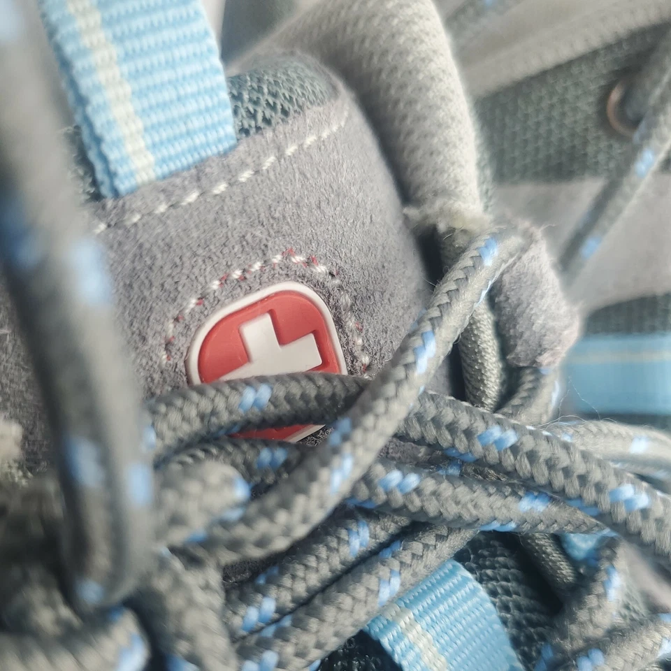 Zapatos deportivos de senderismo Swiss Gear para mujer talla 9,5 gris azul multicolor gamuza Foto 3 de 4