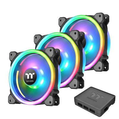 Thermaltake Riing Trio 14 LED RGB, TT Premium Edition, 140mm, 3er-Pack Lüfter