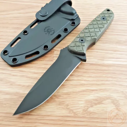 Spartan Blades Alala Fixed Knife 3.75" Cro-Van Carbon 1095 Steel Blade Micarta