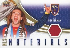 UPPER DECK 2010 SOCCER KYLE BECKERMAN #M-KB MLS MATERIALS RELIC CARD