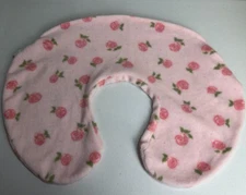 Vintage Baby Infant Girls Original Boppy Pink Floral Fleece Nursing Pillow COVER