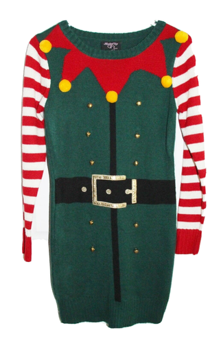 Christmas Elf Sweater Dress 
