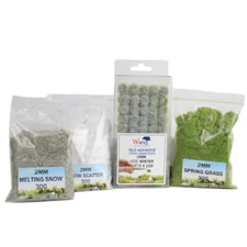 Snowy Mountain Bundle | Diorama Layout Model Static Grass Kit
