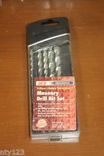 Ace 5 Piece Rotary Percussion Drill Bit Set 3/16",1/4",5/16",3/8",1/2" Bits