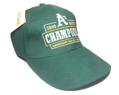 Oakland Athletics MLB Fitted Hat One Size 2000 Division Champions Game day Cap