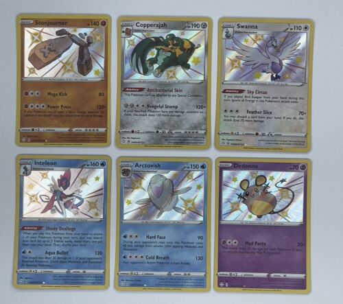 Pokemon lot of 6 Shiny Sv027, Sv037, Sv051, Sv075, Sv091, Sv096 LP To Near Mint - Picture 1 of 9