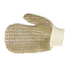 NEW FE Jute Weave Bath Mitten Exfoliating Spa Glove