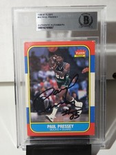 Paul Pressey 1986-87 Fleer #88 BGS Authentic Autograph