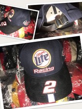 USA Vtg NWT RUSTY WALLACE Miller Lite #2 NASCAR Racing DEADSTOCK Ball Cap Hat