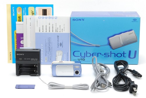 Rare 【NEAR MINT w/Box】 Sony Cyber-Shot Dsc-U10 Blue Compact Digital Camera Japan