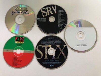 ROCK GREATS (Lot of 5) CDs  STYX* FOREIGNER* SKYNYRD* STEVIE RAY VAUGHAN* ZZ TOP