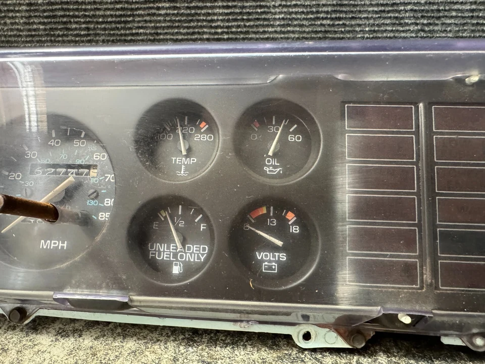 82-87 Olds Cutlass Supreme G-Body RWD Instrument Cluster Gauge Speedometer - Image 3 of 4