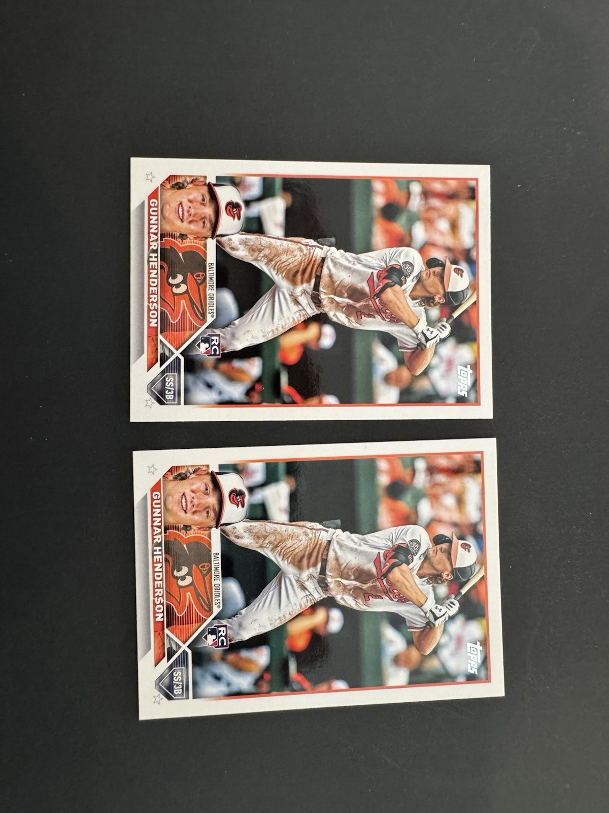 2023 Topps Series 1 Gunnar Henderson #206 (RC) Rookie Baltimore Orioles PSA QTY2 view 5