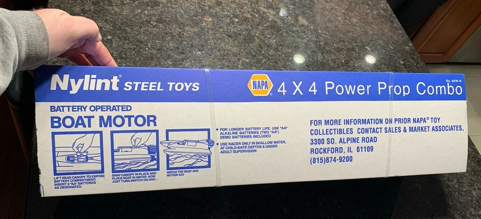 Nylint Steel NAPA 4X4 Power Prop Combo Bronco W/ Boat & Trailer 6816-N NEW - Image 3 of 4