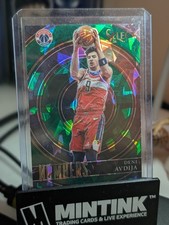 Deni Avdija 2020-21 Panini Select Numbers Prizm Green Cracked Ice No.22 Wizards