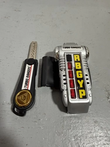 Vintage Power Rangers Turbo Rangers Morpher And Morphing Key Complete Working