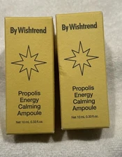 Wishtrend Propolis Energy Calming Ampoules - Two  10 mL  Bottles - NIB
