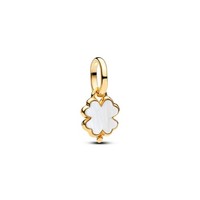 Pandora Charm 764564C01 Pandora Kleeblatt Mini-Charm-AnhäNger Vergoldet