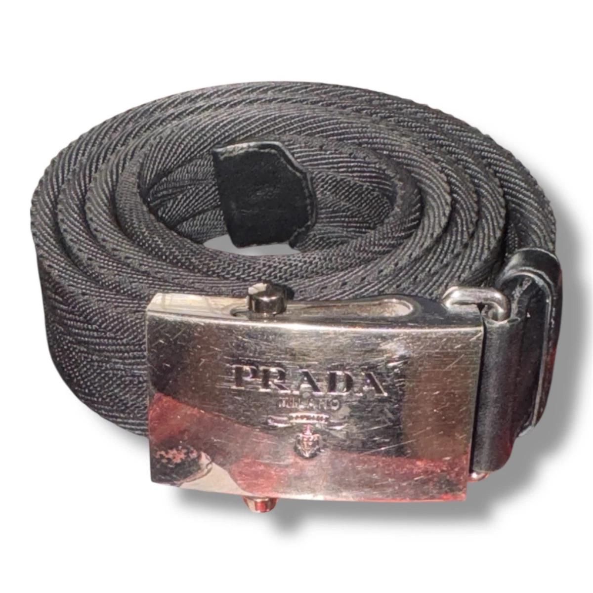 PRADA Leather Black Belts for Men for sale | eBay