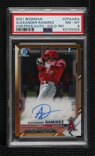 2021 Bowman Gold Refractor 1/50 Alexander Ramirez #CPA-ARA PSA 8 Auto 09an