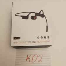 Air Conduction ENC Headset with Mic, Open Ear Wireless Headphones DG09 BLACK