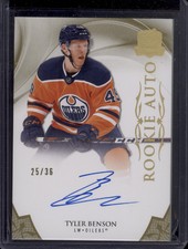 2020-21 The Cup Tyler Benson Gold Spectrum Foil Rookie Auto RC SSP /36