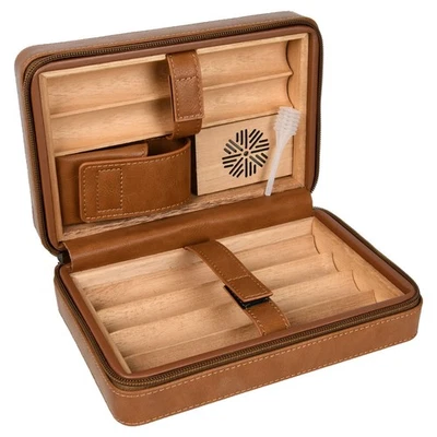 Wabash Tannery BARRISTER Leather Humidor - Image 1 of 2