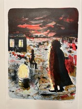 Daniel Richter Lithographie Nächtliches Maghreb Signiert  Nummeriert 3/20