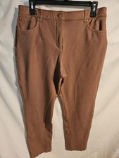 Chico's 1.5R Sz-10 Medium Brown so slimming stretch Dress Pants