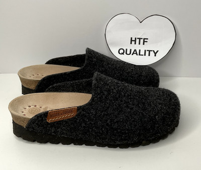 NWOT 9 Mephisto Mobils Nature Is Future Wool Clogs Slippers Logo 
