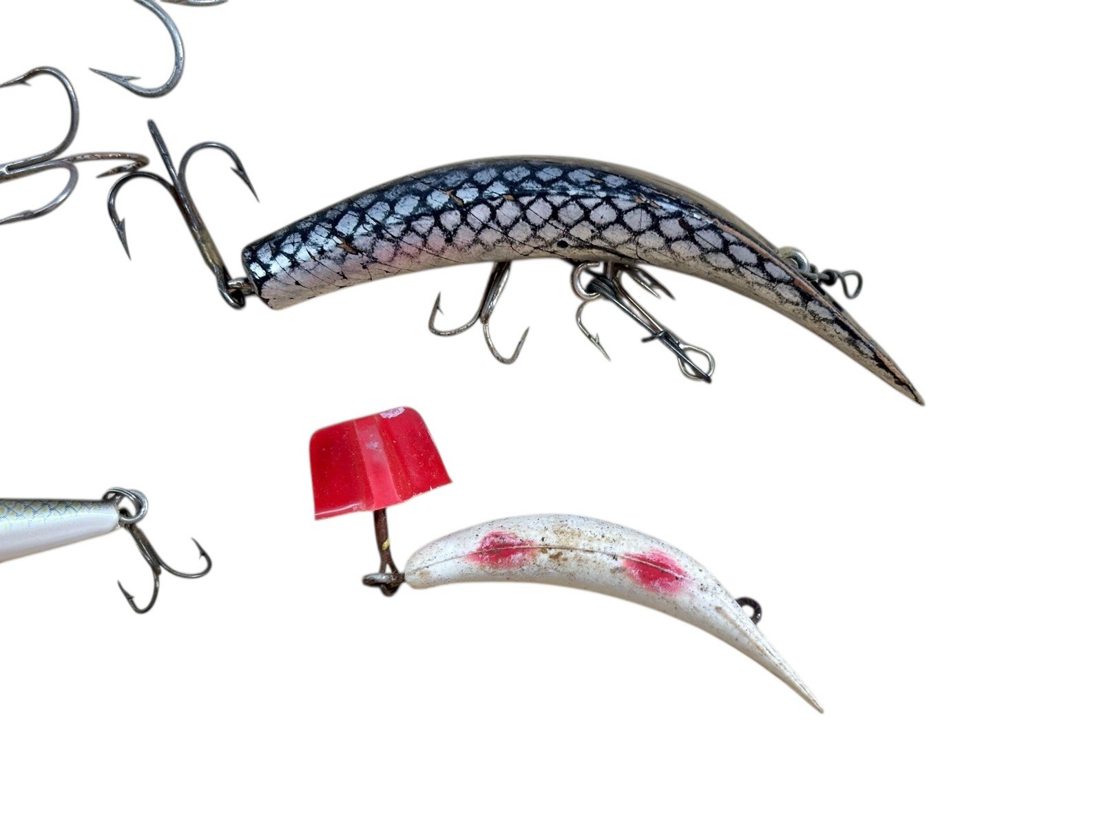 Vintage Fishing Lure Lot Bass Pike Crankbaits Spoons Jointed Used Tackle - Image 4