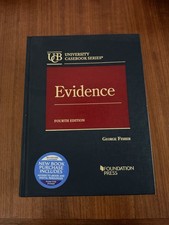 Evidence 4th Ed George Fisher Hardcover Unive...